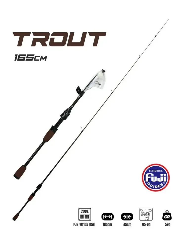Fujin Trout 165cm 0.5-6g Teleskopik Alabalık Kamışı
