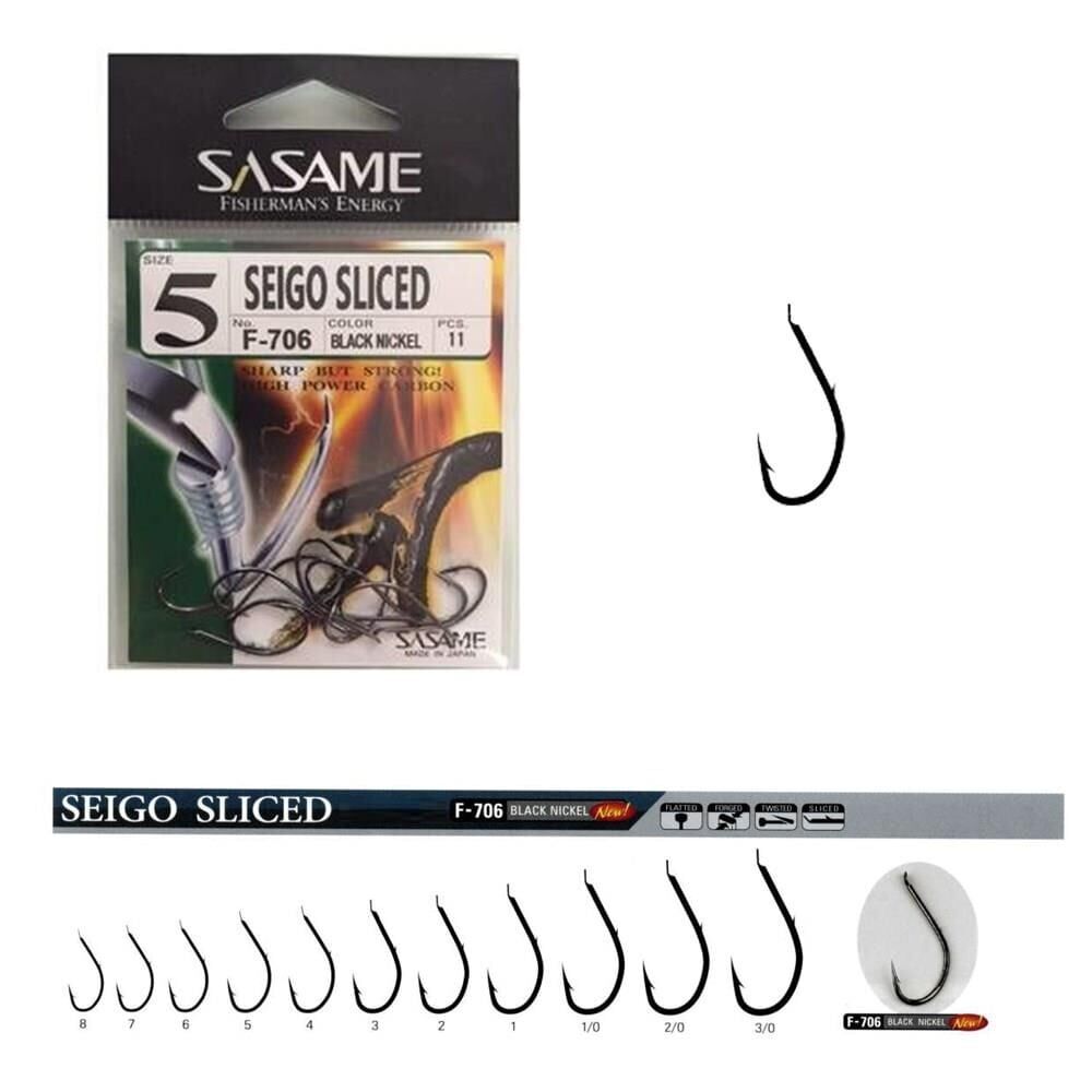 Sasame F-706 Seigo Sliced Olta İğnesi (Black Nickel)