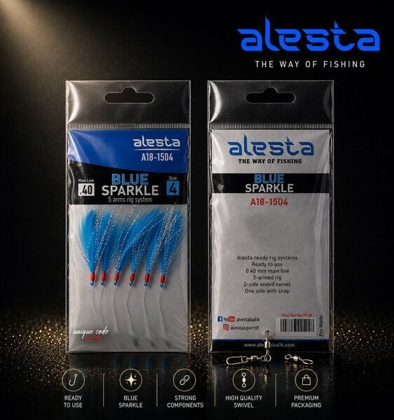 Palamut Çaparisi Blue Sparkle Rig X0253 5K 0.40 #4No