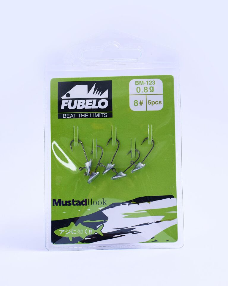 Fubelo Flat Head 5'Li Jig Head (8 No İğne)