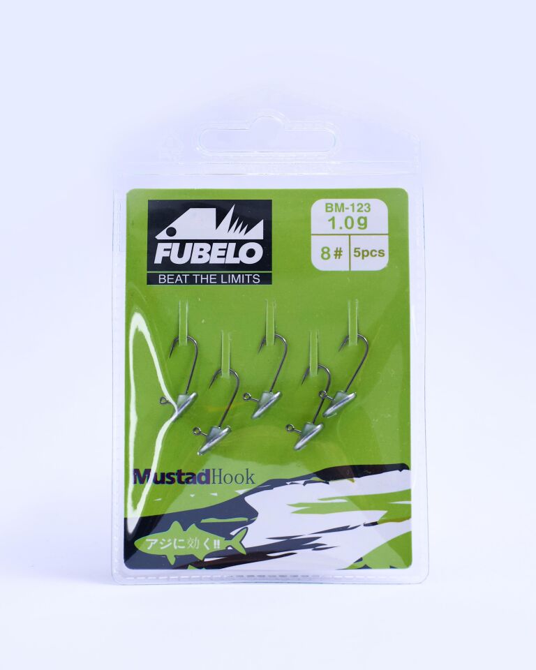 Fubelo Flat Head 5'Li Jig Head (8 No İğne)