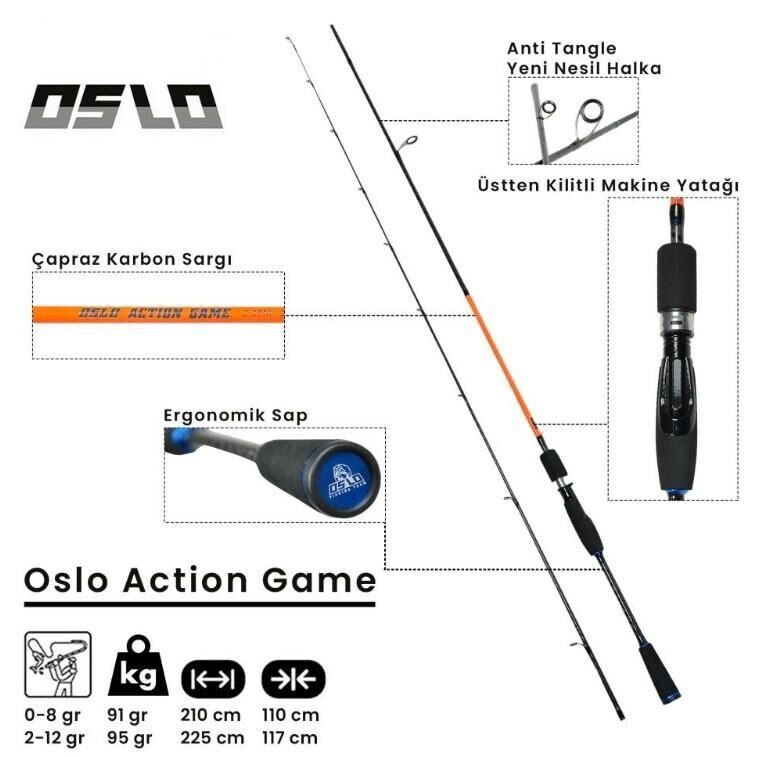 Oslo Action Game 210cm 1-8gr LRF Olta Kamışı