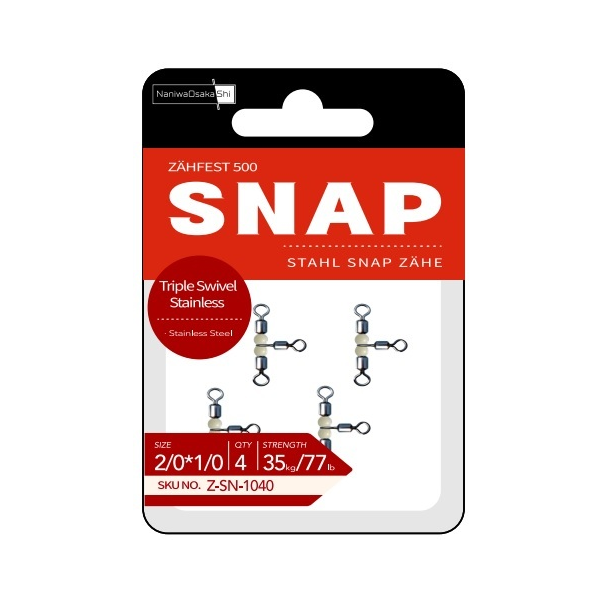 NaniwaOsakaShi Zahfest500 Triple Swivel Stainless T Fırdöndü