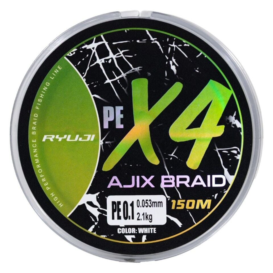 Ryuji Ajix Braid 4X Beyaz 150mt İp Misina