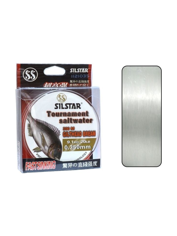 Silstar 1121 Tournament 300MT Monofilament Misina Beyaz 0.309mm