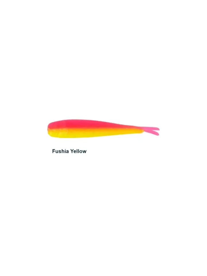 Fujin Bio Minnow 3.7cm Floating Sıvılı Kokulu LRF Silikonu UV Fushia Yellow