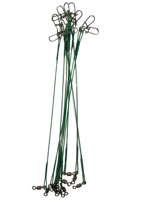 Powerex 20cm. 10'lu Paket Klipsli Bilyeli Fırdöndülü Turna Çinekop Çelik Teli