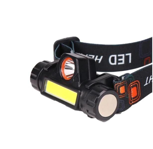 1200 Lümen Şarjlı Kafa Lambası + USB şarj kablosu