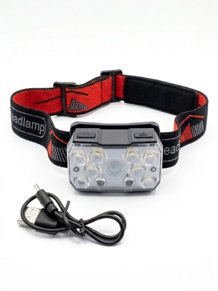 Ultra-Bright Headlamp (Sensörlü & Type-C Şarjlı) Kafa Lambası