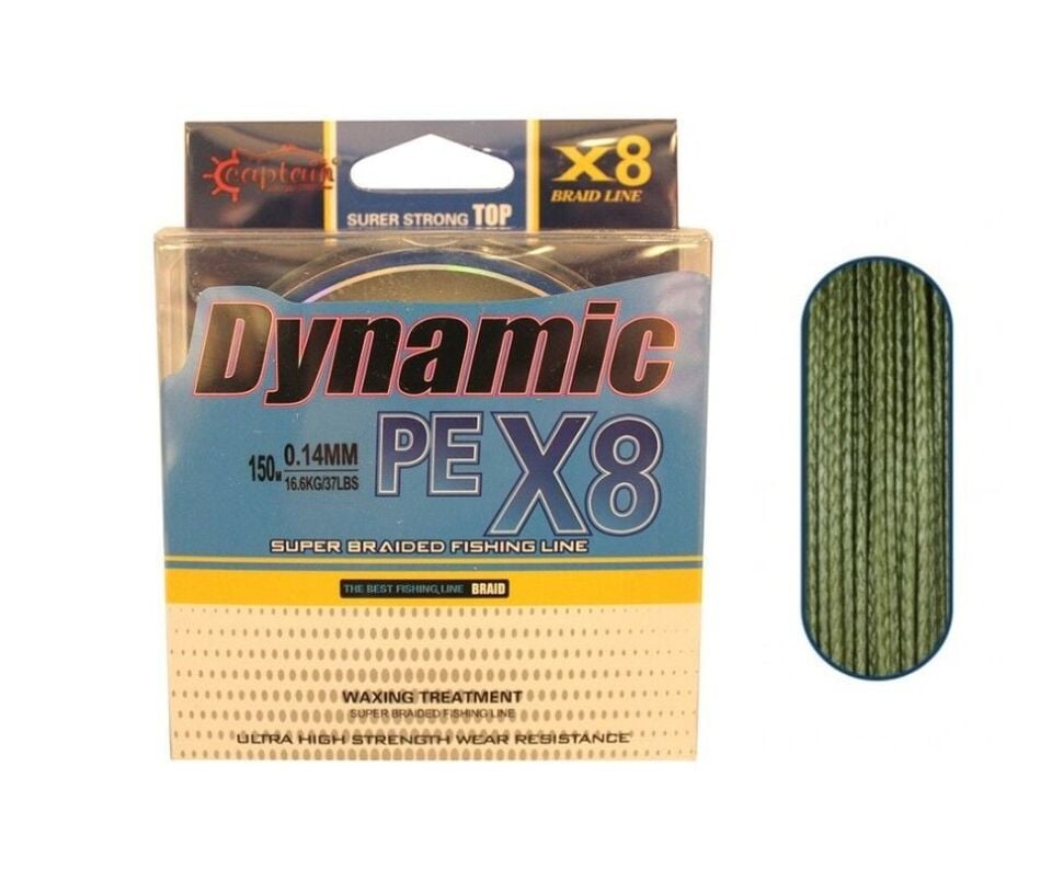Captain Dynamic PE 8X Braid Line 150 Metre Yeşil İp Misina