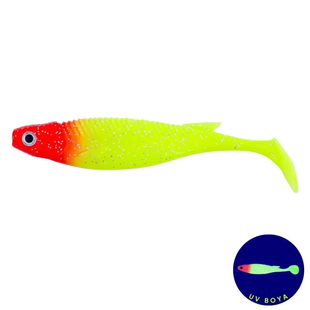 Fishack PredatorX 10 cm 10 gr- UV Boyalı - Chartreuse Red