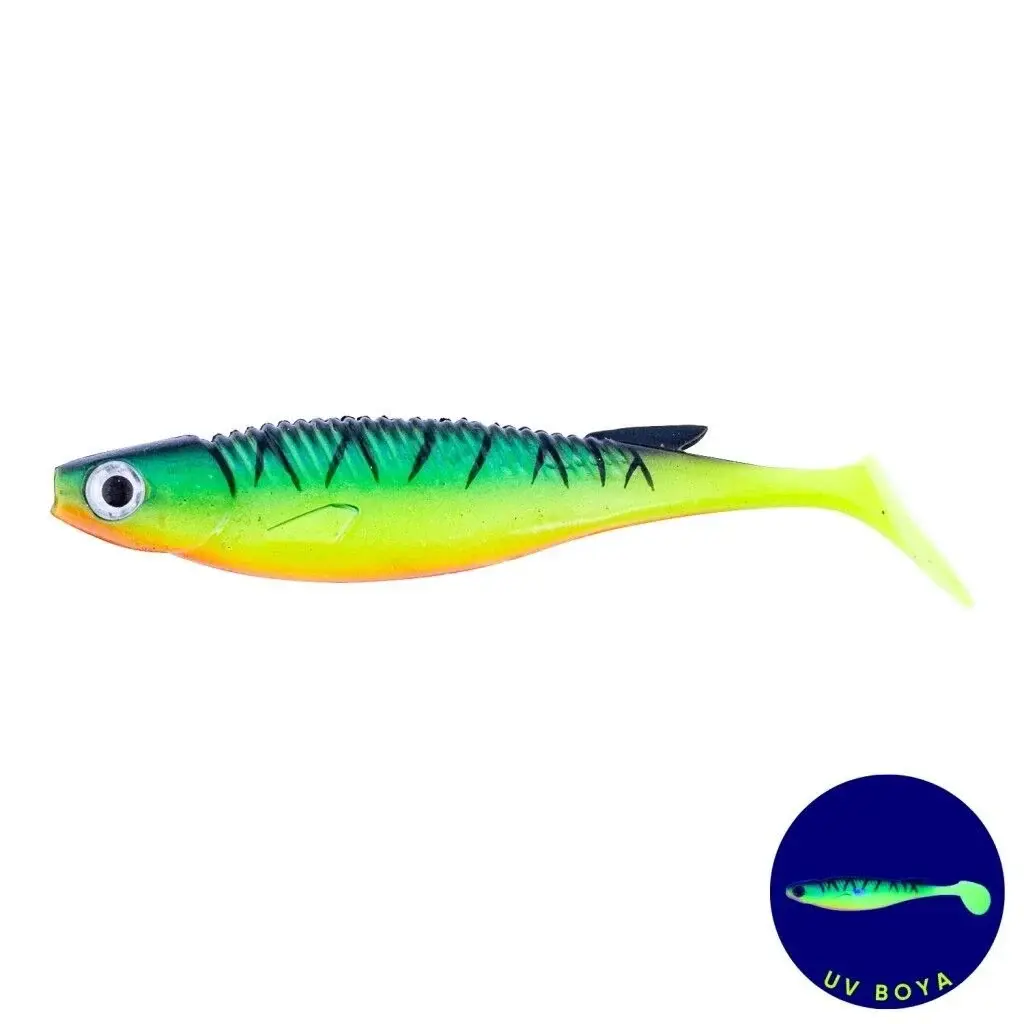 Fishack PredatorX 10 cm 10 gr- UV Boyalı - Firetiger
