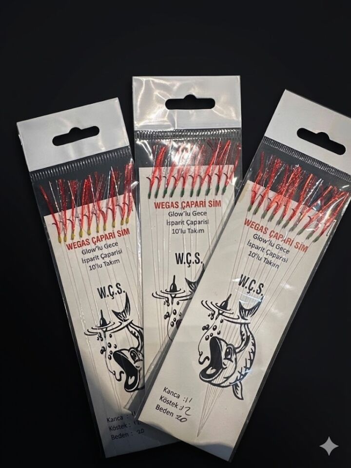 Wegas Glow’lu Gece İstavrit Çaparisi (10’lu Takım)