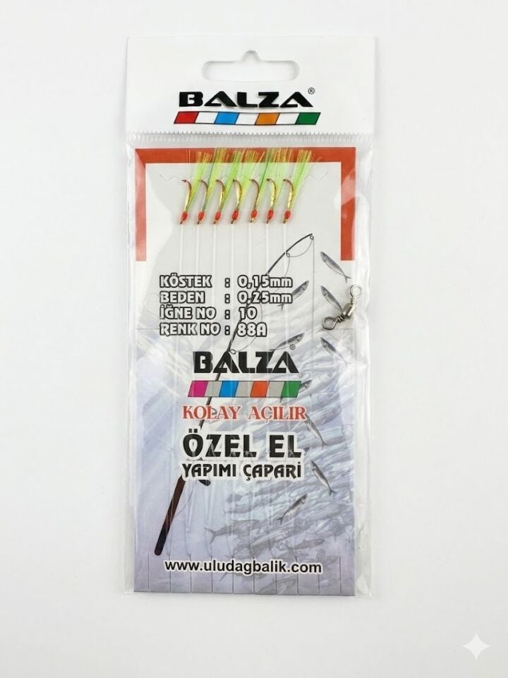 Balza Fırdöndülü 7'li Kırmızı İğne Yeşil Çapari