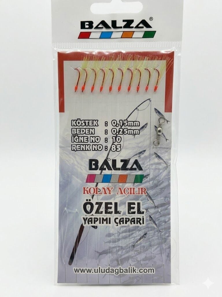 Balza Fırdöndülü 10'lu Kırmızı İğne Sarı Çapari