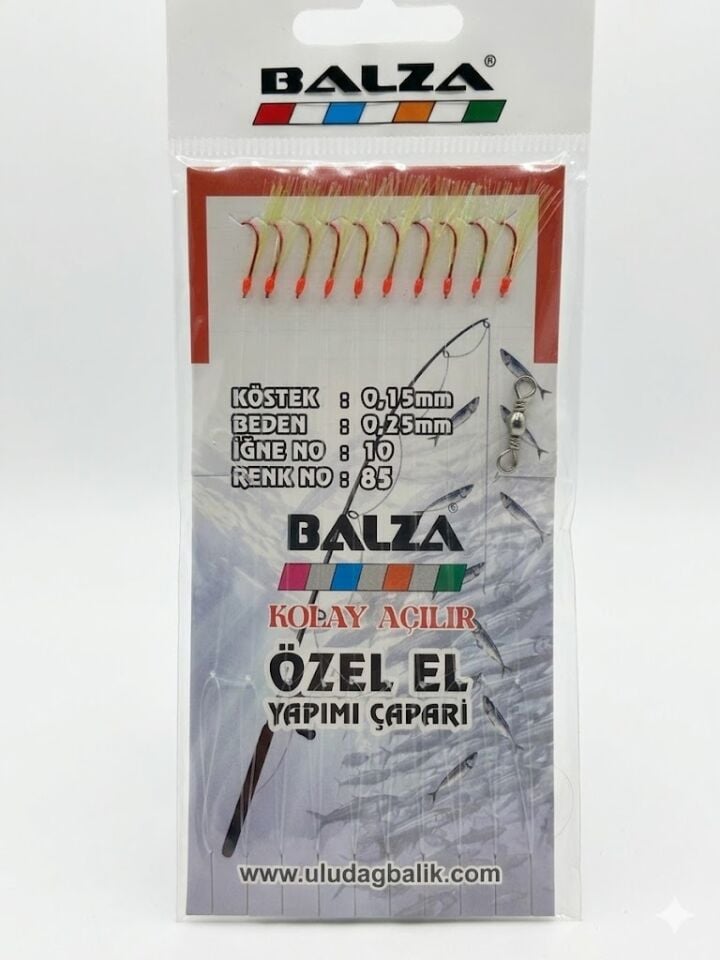 Balza Fırdöndülü 10'lu Kırmızı İğne Sarı Çapari