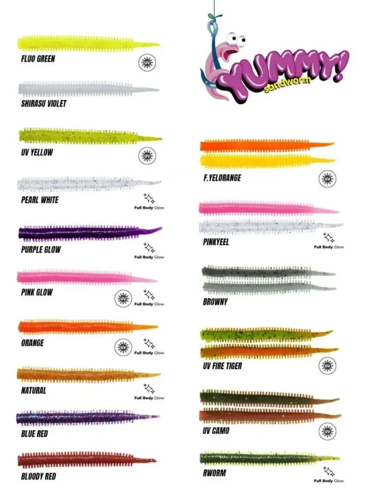 FUJIN Yummy Sandworm 7cm LRF Silikonu