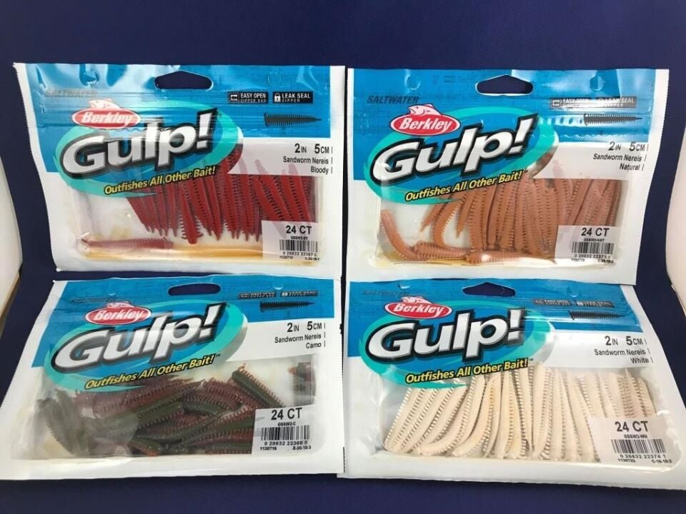 BERKLEY GULP Sandworm 5 cm LRF silikonu