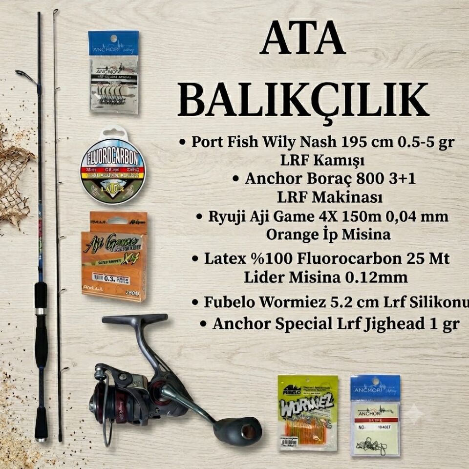 Ata Balıkçılık Tam Donanımlı LRF Başlangıç Seti