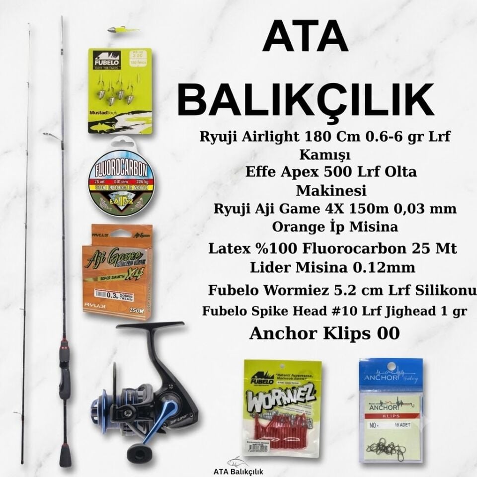 Ata Balıkçılık Tam Donanımlı LRF Başlangıç Seti