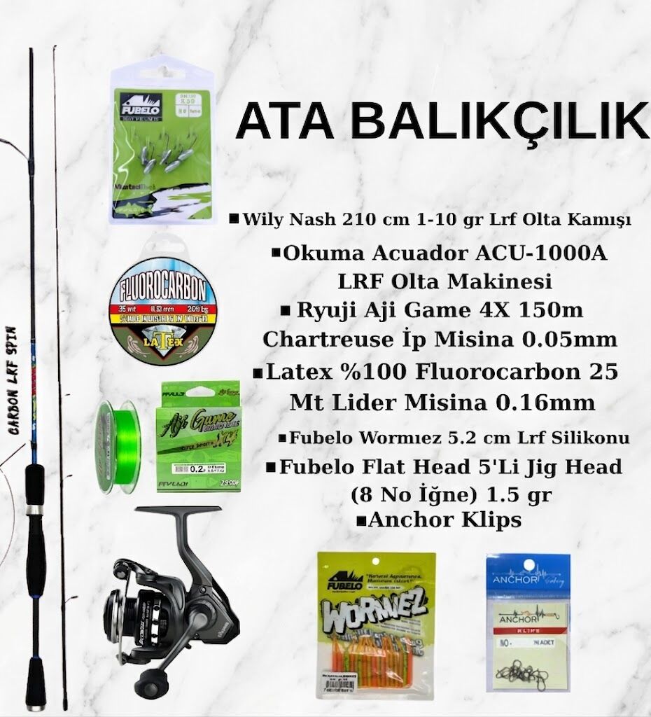 Ata Balıkçılık Tam Donanımlı Başlangıç LRF Olta Seti