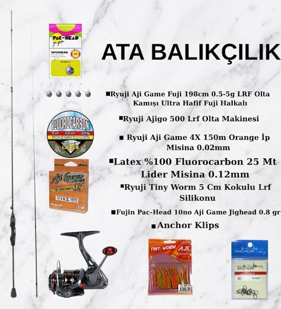 ATA BALIKÇILIK Tam Donanım Üst Seviye LRF Seti