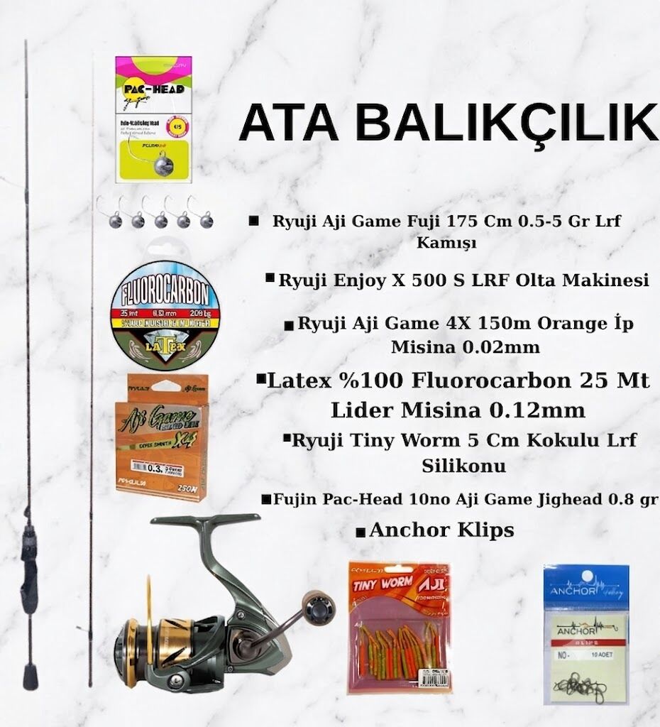 ATA BALIKÇILIK Tam Donanım Üst Seviye LRF Seti