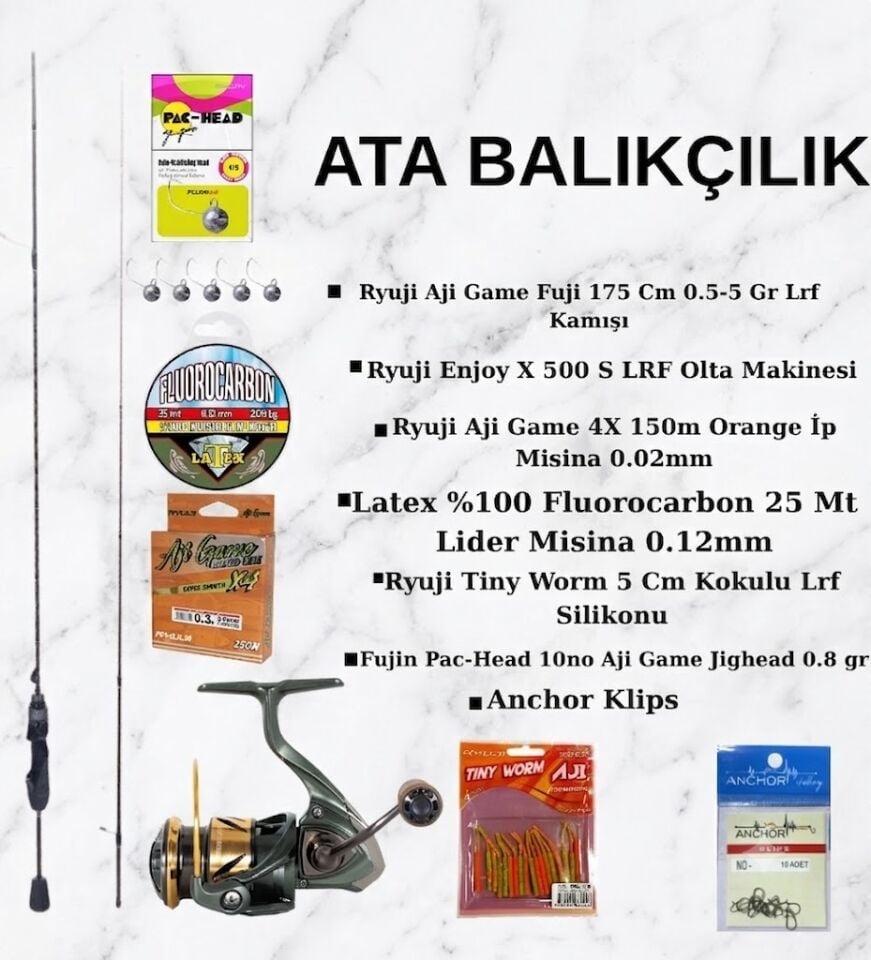 ATA BALIKÇILIK Tam Donanım Üst Seviye LRF Seti
