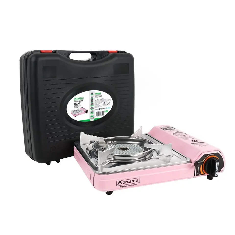 Orcamp Pro Seramik Portatif Ocak Gaz Stop Emniyetli