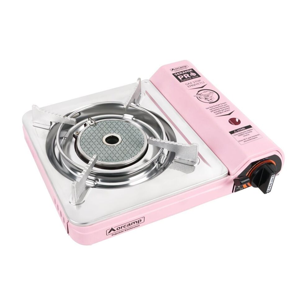 Orcamp Pro Seramik Portatif Ocak Gaz Stop Emniyetli