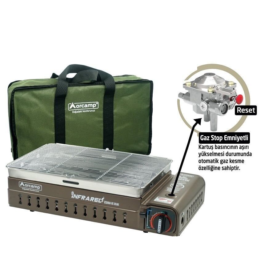 Orcamp Dumansız İnfrared Izgara ve Ocak