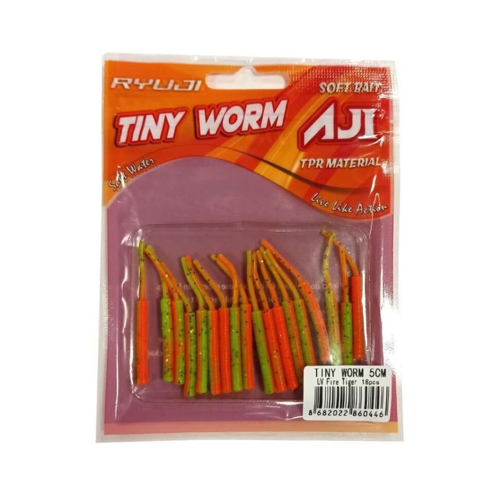 RRyuji Tiny Worm 5 Cm Kokulu Lrf Silikonu