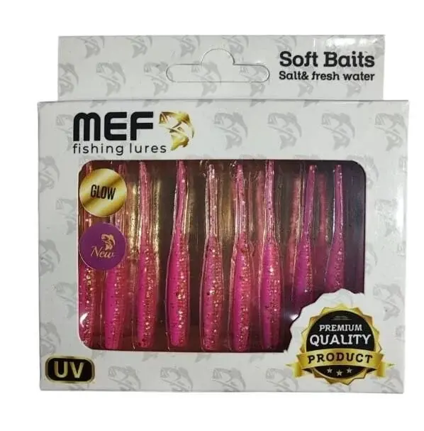 Mef Hunter Worm 5.5cm 10 Adet LRF Silikonu