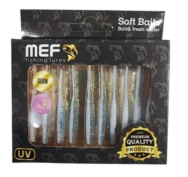 Mef Hunter Worm 5.5cm 10 Adet LRF Silikonu