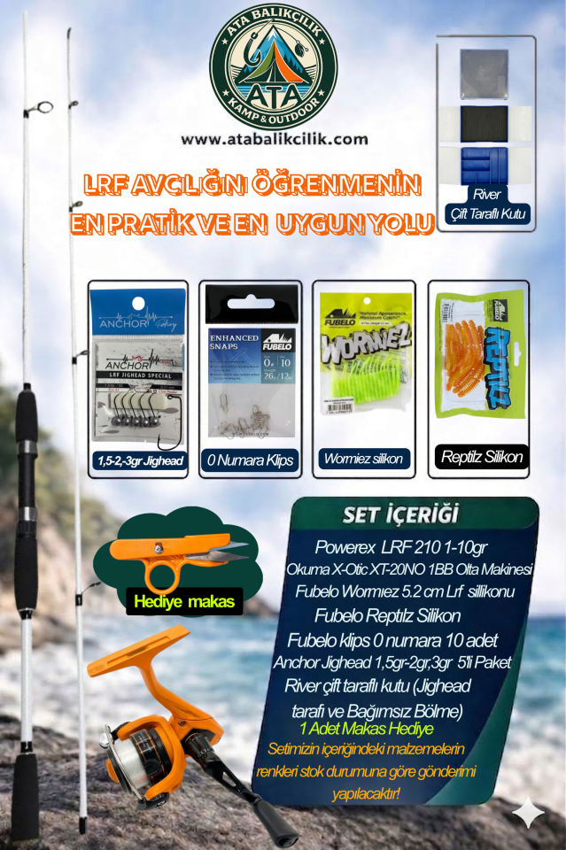 ATA Balıkçılık LRF Başlangıç Seti – Her Şey Dahil Uygun Hazır Takım!