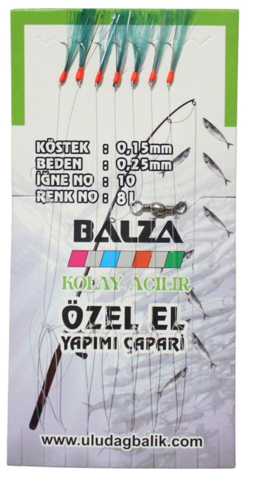 Balza Fırdöndülü 7'li Beyaz İğne Mavi Çapari