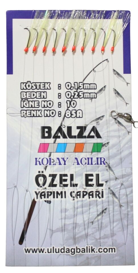 Balza Fırdöndülü 10'lu Siyah İğne Sarı Çapari