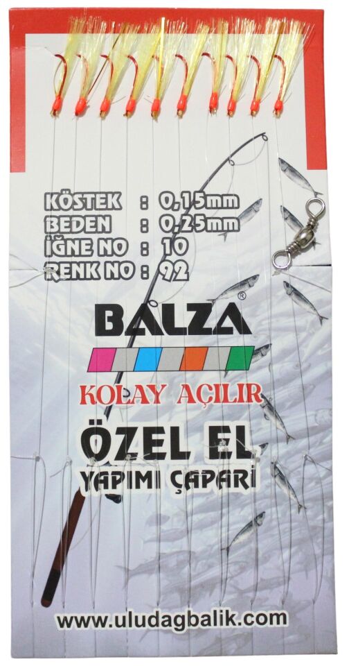 Balza Fırdöndülü 10'lu Kırmızı İğne Sarı Çapari